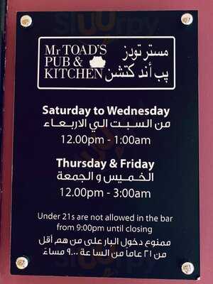 ‪mr.toad's Pub & Kitchen‬