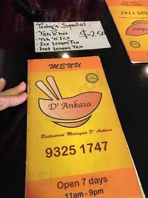D'ankasa Restaurant Malaysian Cuisine