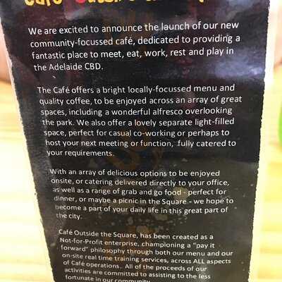 Cafe Outside The Square