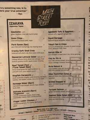 Main Street Ryu Japanese Food X Liquor