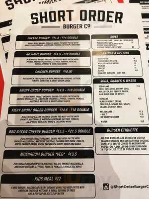 Short Order Burger Co