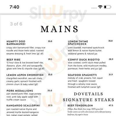 Dovetails Restaurant