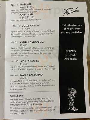 Popula Japanese Take Away