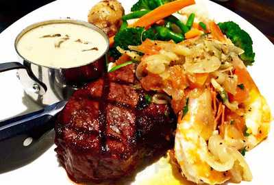 Seared Steak & Seafood