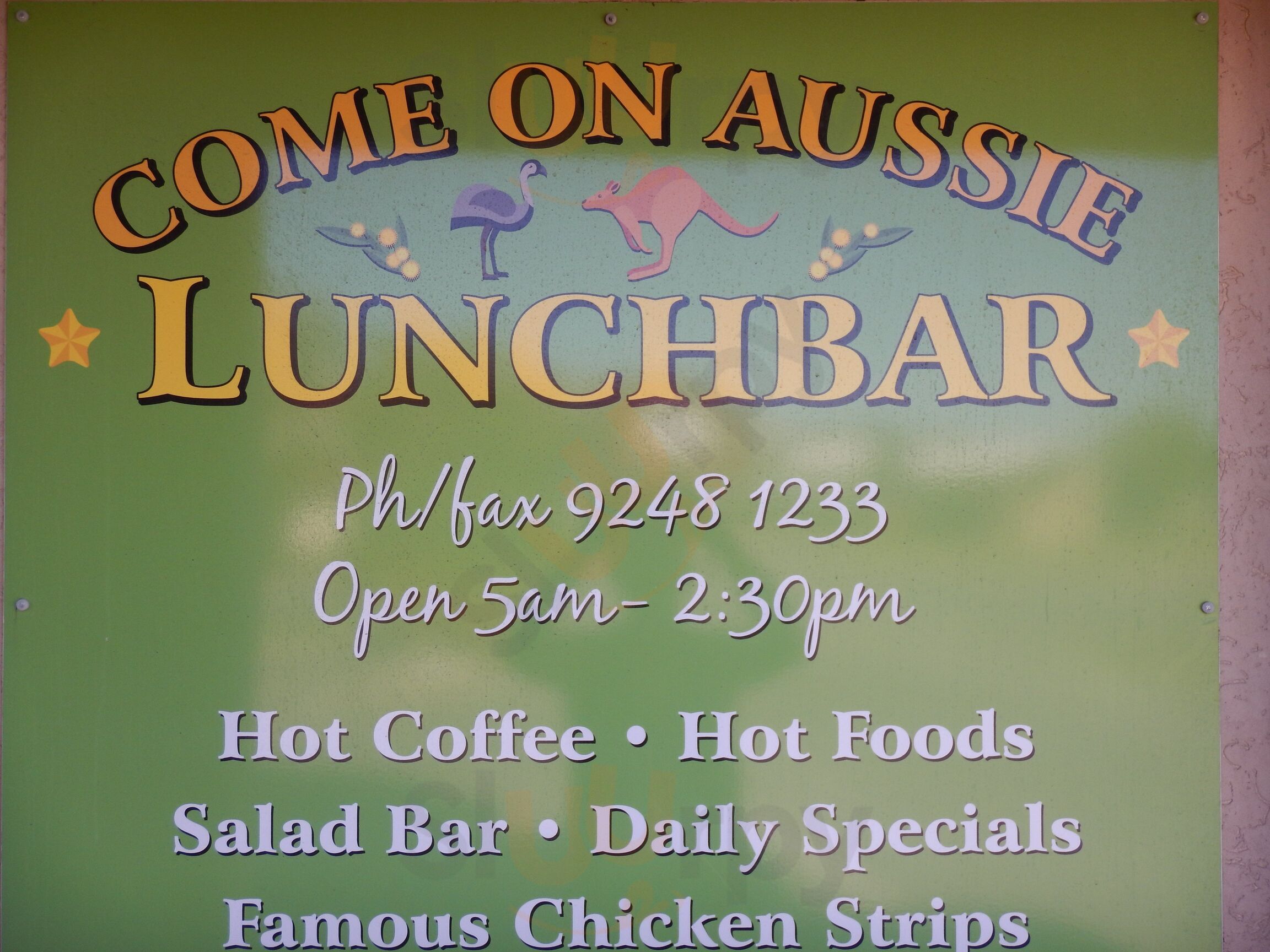 Come On Aussie Lunch Bar