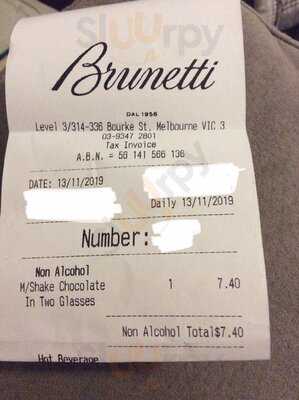 Brunetti Oro 1956 - Myer Melbourne