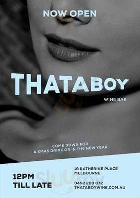 Thataboy Wine Bar