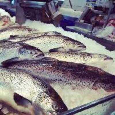 Sushi Bar At Fish Market