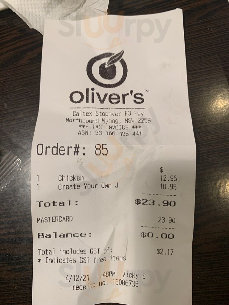 Oliver's - Wyong Northbound