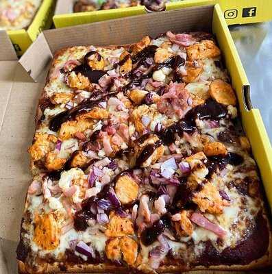 Sliced Detroit Pizza