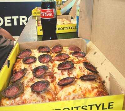 Sliced Detroit Pizza