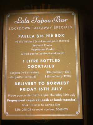 Lola Tapas Bar Potts Point