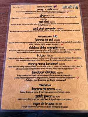 Tuk-tuk Comida Indiana E Tailandesa