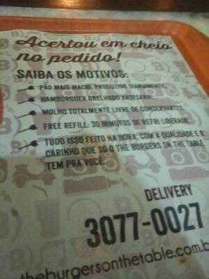 The Burgers On The Table