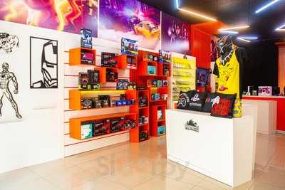 Azul E Branco Games E Lanches