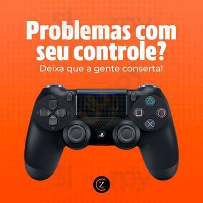 Azul E Branco Games E Lanches