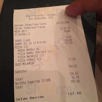 Braz Pizzaria - Tatuapé