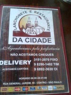 Lanchonete E Restaurante Da Cidade