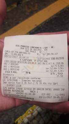 Big Paraiso Lanchonete