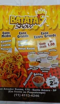 Batata Show No Cone Santo Amaro