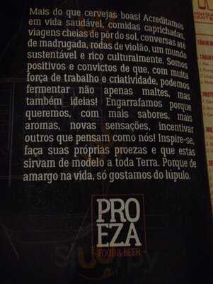 Proeza Food & Beer