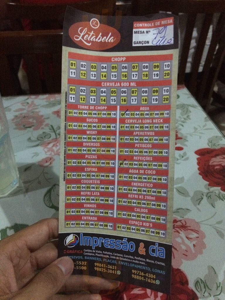 Letabela Pizzaria E Choperia
