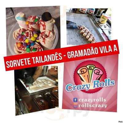 Crazy Rolls Sorvete Tailandês Na Chapa