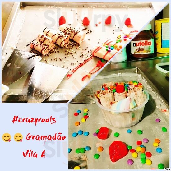 Crazy Rolls Sorvete Tailandês Na Chapa