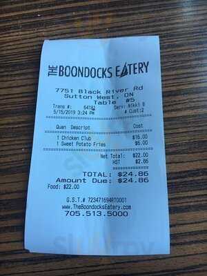 Boondocks Eatery