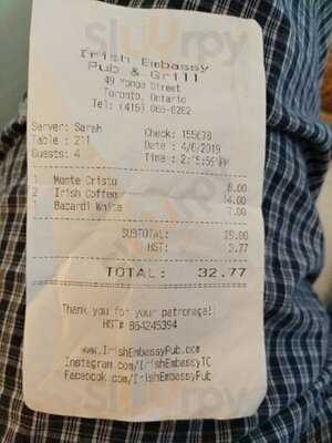 The Irish Embassy Pub And Grill