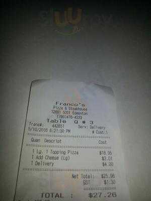 Franco's Pizza & Steak House