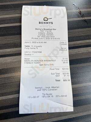 Bennys Breakfast Bar