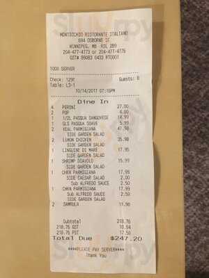 Monticchio Pizza & Restaurant