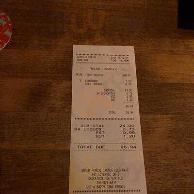 Cactus Club Cafe Idylwyld Drive