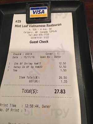 Mint Leaf Vietnamese Restaurant