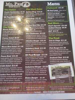 Mt Paul Golf Course Restaurant