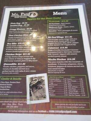Mt Paul Golf Course Restaurant
