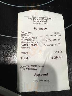 Five Spice Restaurant