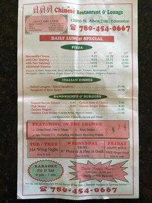 Aaa Chinese Restaurant & Lounge