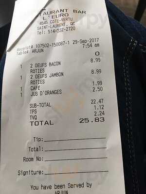 Restaurant Bar L'euro