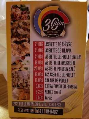 Restaurant Bar 30 Juin