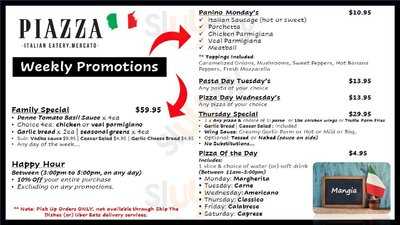 Piazza Italian Eatery. Mercato