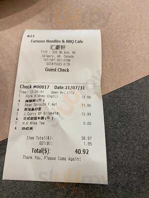 Famous Noodles & Bbq Cafe