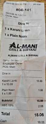 Al-mani Grill & Biryani