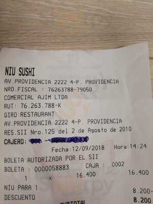 Niu Sushi Bar & Delivery