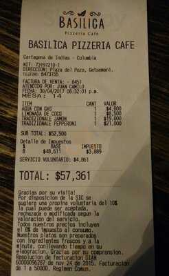 Basilica Pizzería Café