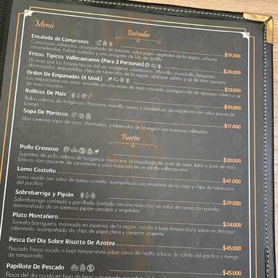 Tierra Natal, Cocina De Origen