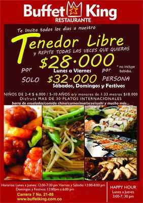 Buffet King Bogotá Las Nieves