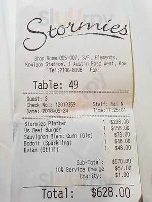 Stormies, Elements, Kowloon Station