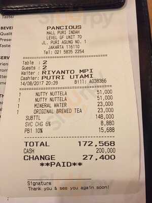 Pancious Puri Indah Mall